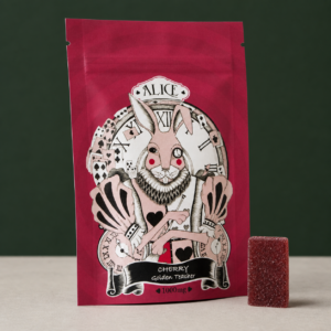 Alice - Cherry Mushroom Gummy 1000mg - cannabis edible product photo