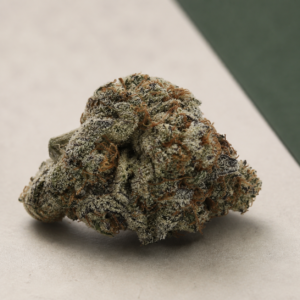 Amnesia Mac cannabis flower low side macro view
