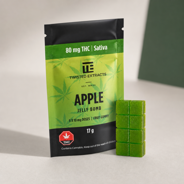Apple JellyBomb - cannabis edible product photo