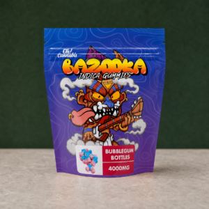 Bazooka - Bubblegum Bottles Gummies 4000mg THC - cannabis edible product view 2