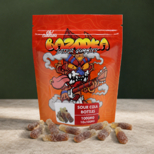 Bazooka - Sour Cola Bottles Gummies 1000mg THC - cannabis edible product view 2