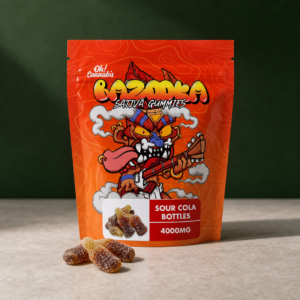 Bazooka - Sour Cola Bottles Gummies 4000mg THC - cannabis edible product view 2