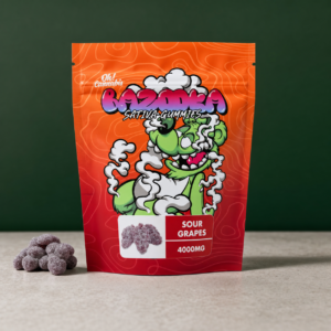 Bazooka - Sour Grapes Gummies 4000mg THC - cannabis edible product photo
