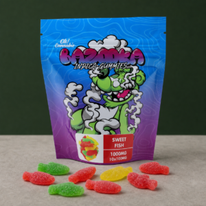 Bazooka - Sweet Fish Gummies 1000mg THC - cannabis edible product photo