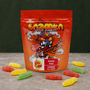 Bazooka - Sweet Fish Gummies 1000mg THC - cannabis edible product view 2