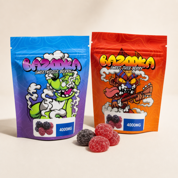 Bazooka - Sweet Juice Berry Gummies 4000mg THC - cannabis edible product photo