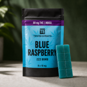 Blue Raspberry Zzz Bomb - cannabis edible product photo