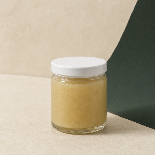 Cuban Linx Live Resin closed concentrate jar on a pale stone studio surface