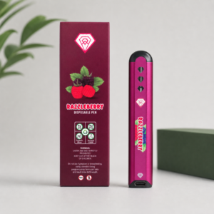 Diamond Concentrates - Razzleberry Indica Distillate Disposable Vape 2g - cannabis vaporizer product view 2