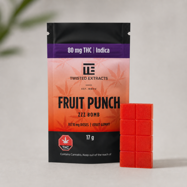 Twisted Extracts - Fruit Punch Zzz Bombs - cannabis edible product photo
