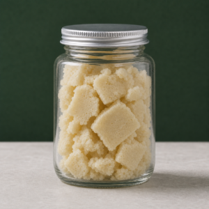 Good Giggles - High Voltage Wax pale wax crumble in a clear glass jar