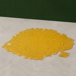 Good Giggles - Jungle Cake House Shatter 1g on a pale stone surface