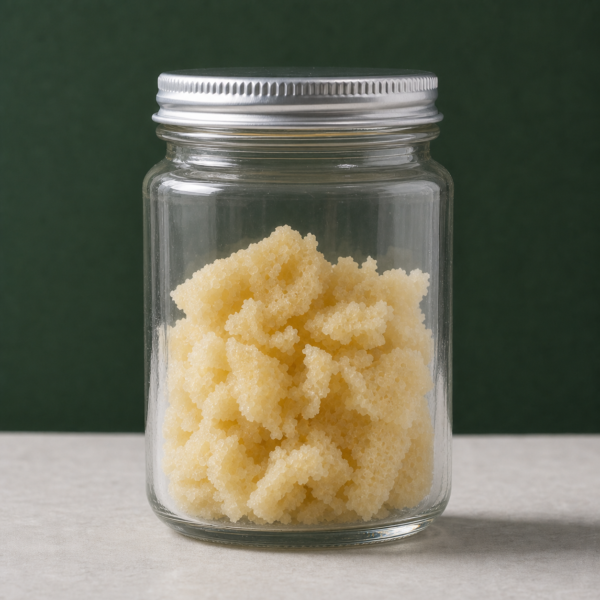 Good Giggles - Pink Lemonade Wax pale wax crumble in a clear glass jar