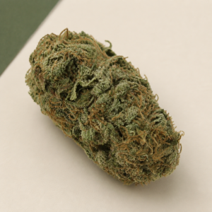 Memory Loss cannabis flower overhead macro view