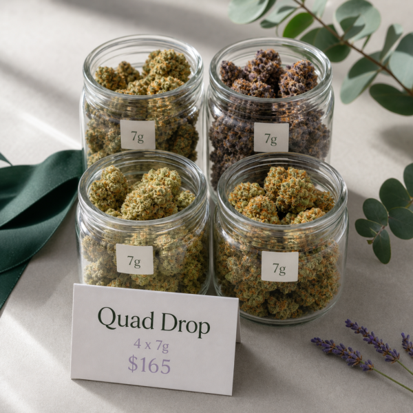 Mix & Match - 4 x 7g for $165 - cannabis flower product photo