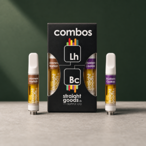 Straight Goods - 2 In 1 Combo - Lebanese Hashish (Indica) x Blueberry Cookies (Indica) Cartridges - cannabis vaporizer product photo