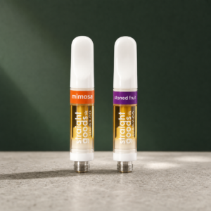 Straight Goods - 2 In 1 Combo - Mimosa (Sativa) x Stoned Fruit (Indica) Cartridges - cannabis vaporizer product view 2