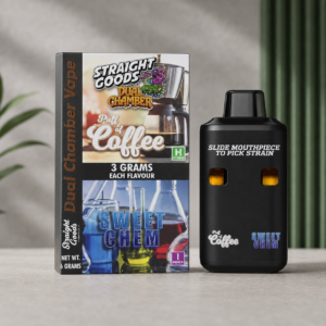 Straight Goods - Puff of Coffee + Sweet Chem Dual-Chamber Vape 6g - cannabis vaporizer product photo