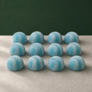 Tasty THC - Sweet Blue Kisses (720mg THC/100mg CBD) (12 pcs) - cannabis edible product photo