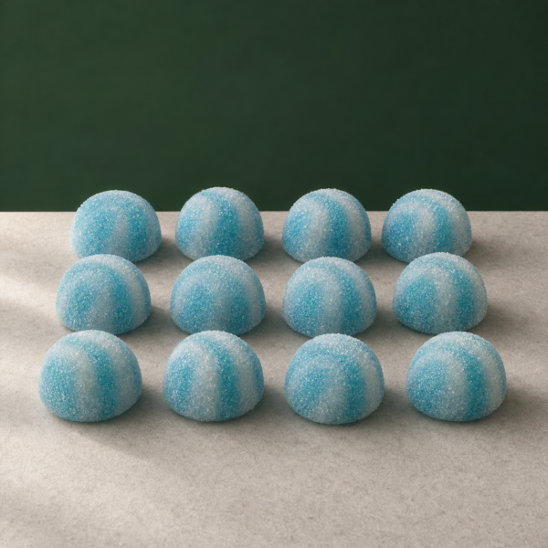 Tasty THC - Sweet Blue Kisses (720mg THC/100mg CBD) (12 pcs) - cannabis edible product photo