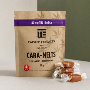 Twisted Extracts - Cara-Melts Indica (80mg THC) - cannabis edible product photo