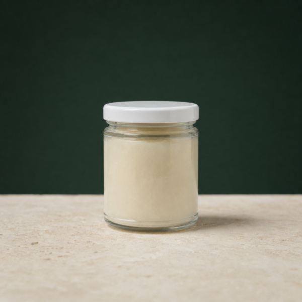 Vanilla Ice Live Resin closed concentrate jar on a pale stone studio surface