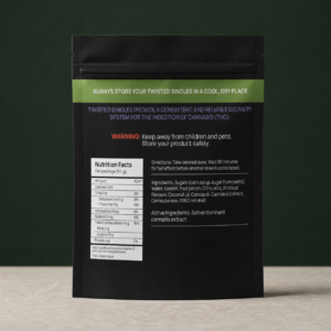 Twisted Extracts - Watermelon High Dose Twisted Singles 1200mg THC - cannabis edible product view 2